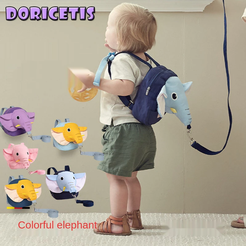 Baby Backpack Cute Elephant Shape With Anti Loss Traction Rope Kids New Outdoor Multifunction High Capacity Double Shoulder Bag
Baby Backpack Cute Elephant Shape With Anti Loss Traction Rope Kids New Outdoor Multifunction High Capacity Double Shoulder Bag