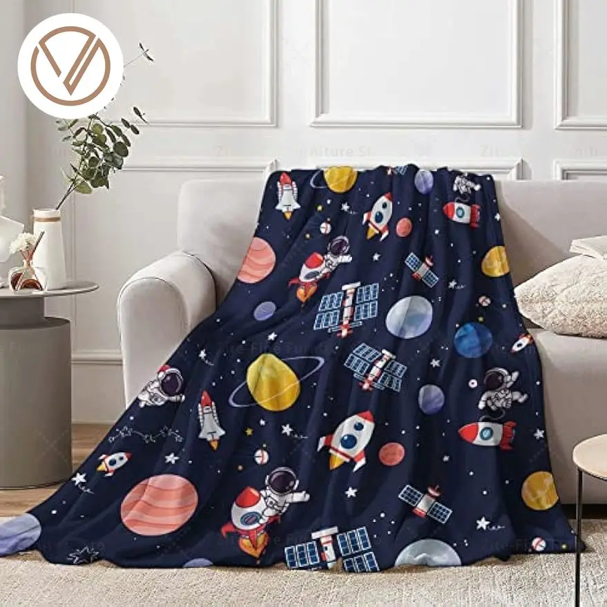 Детское одеяло в космическом стиле, искусственное плюшевое одеяло с голубым пространством, украшение для детской подростковой кровати, кушетки
Детское одеяло в космическом стиле, искусственное плюшевое одеяло с голубым пространством, украшение для детской подростковой кровати, кушетки