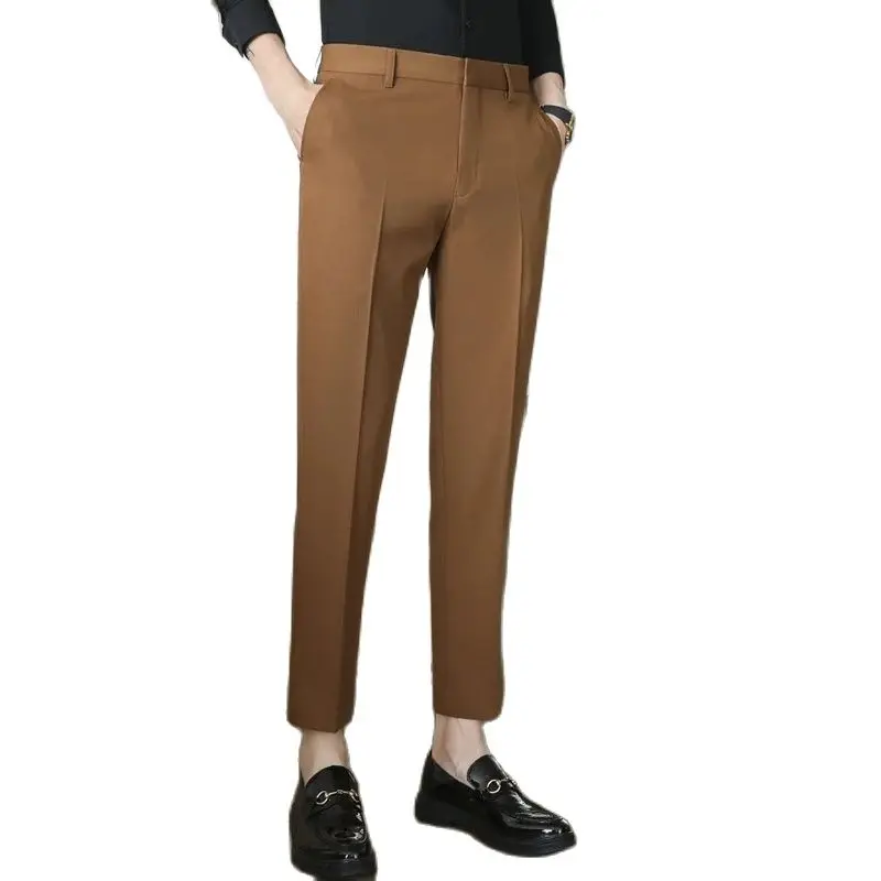 Men's Premium Solid Color Draped Suit Pants Spring And Autumn Simple Slim Fit Ankle Trousers Men's Casual Pants
Men's Premium Solid Color Draped Suit Pants Spring And Autumn Simple Slim Fit Ankle Trousers Men's Casual Pants