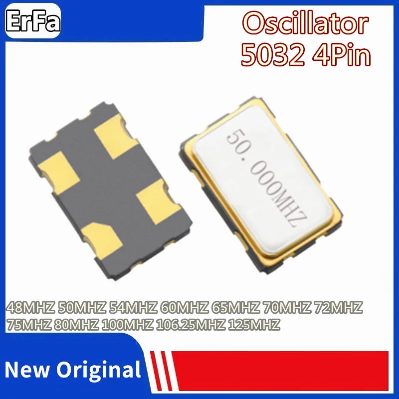 5pcs 5032 SMD Active Oscillator 4pin 48MHZ 50MHZ 100MHZ 106.25MHZ 125MHZ 54MHZ 60MHZ 65MHZ 70MHZ 72MHZ 75MHZ 80MHZ
5pcs 5032 SMD Active Oscillator 4pin 48MHZ 50MHZ 100MHZ 106.25MHZ 125MHZ 54MHZ 60MHZ 65MHZ 70MHZ 72MHZ 75MHZ 80MHZ