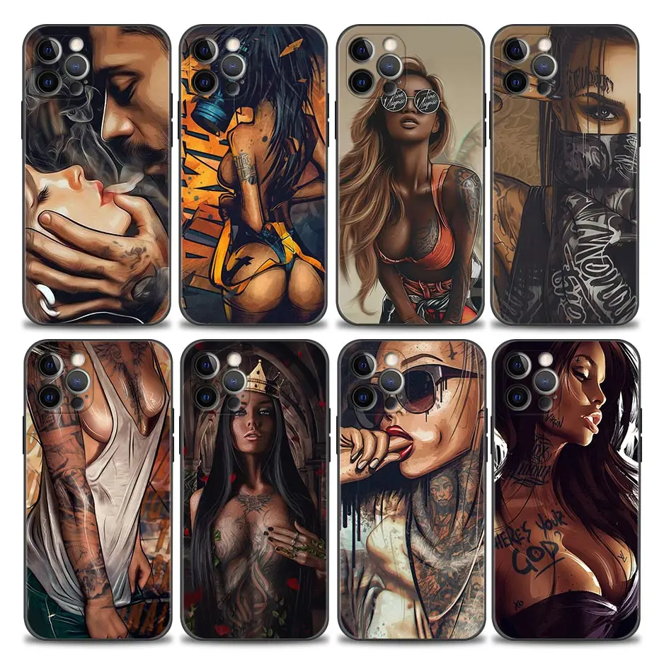Sexy Black Skin Sleeve Tattoo Girl Phone Case for iPhone 11 12 13 Pro Max 7 8 SE XR XS X Max 5 5s 6 6s Plus Soft Silicone Cover
Sexy Black Skin Sleeve Tattoo Girl Phone Case for iPhone 11 12 13 Pro Max 7 8 SE XR XS X Max 5 5s 6 6s Plus Soft Silicone Cover