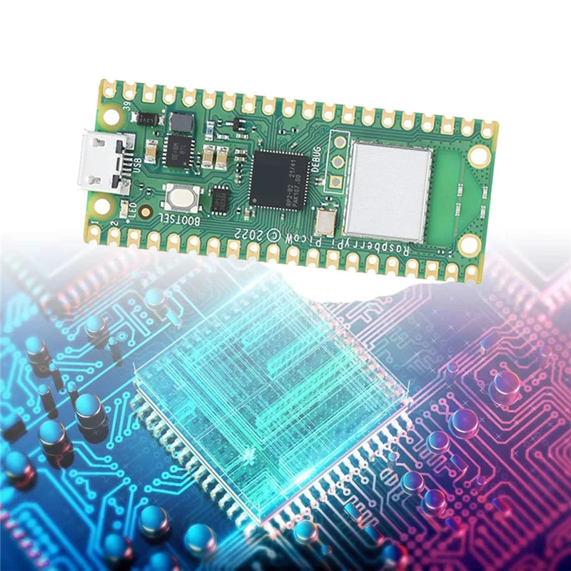

Макетная плата для Raspberry Pi Pico W RP2040 ARM Cortex M0 + Wifi 264KB + 2MB 26 GPIO Micro-Python программируемая плата