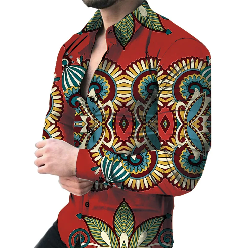 Hot Sell Casual Floral Thin Tight Shirts Men's Printed Long Sleeve 3d Digital Print Shirt
Hot Sell Casual Floral Thin Tight Shirts Men's Printed Long Sleeve 3d Digital Print Shirt