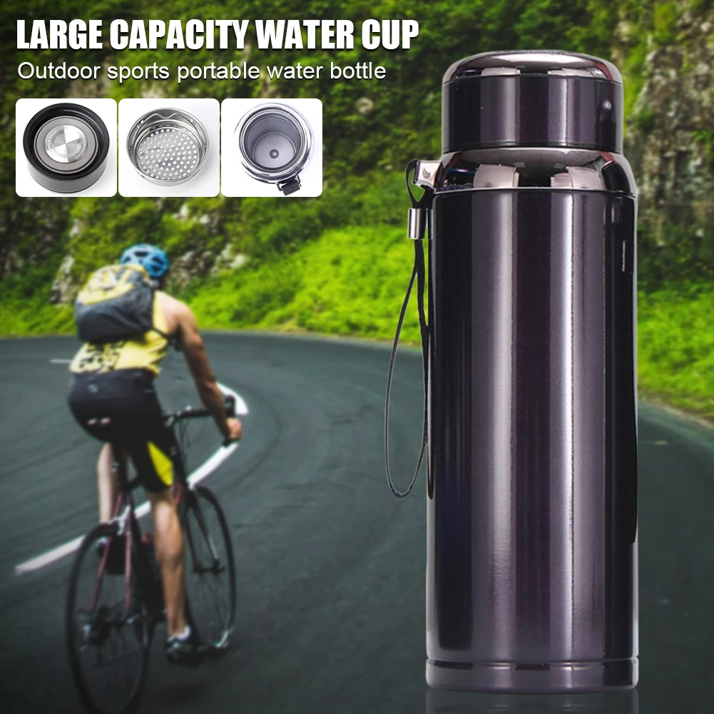 600/800/1000ml Stainless Steel Water Bottle Vacuum Insulated Water Cup With Tea Filter Keep Cold/Hot Portable Sports Bottle
600/800/1000ml Stainless Steel Water Bottle Vacuum Insulated Water Cup With Tea Filter Keep Cold/Hot Portable Sports Bottle