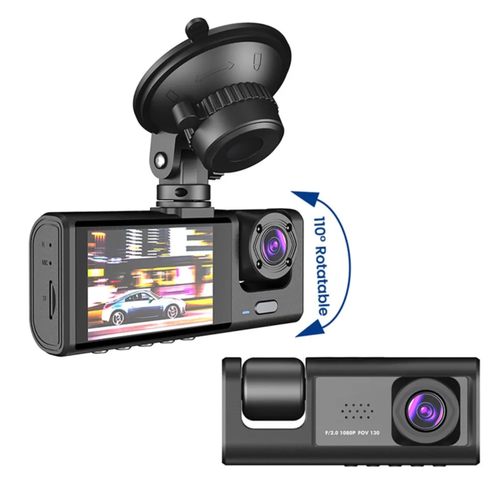 T717 Double Recording Inside And In Front Three Cameras In The Back Of The Car 1080p Infrared Light FHD Driving Dash Recorder
T717 Double Recording Inside And In Front Three Cameras In The Back Of The Car 1080p Infrared Light FHD Driving Dash Recorder