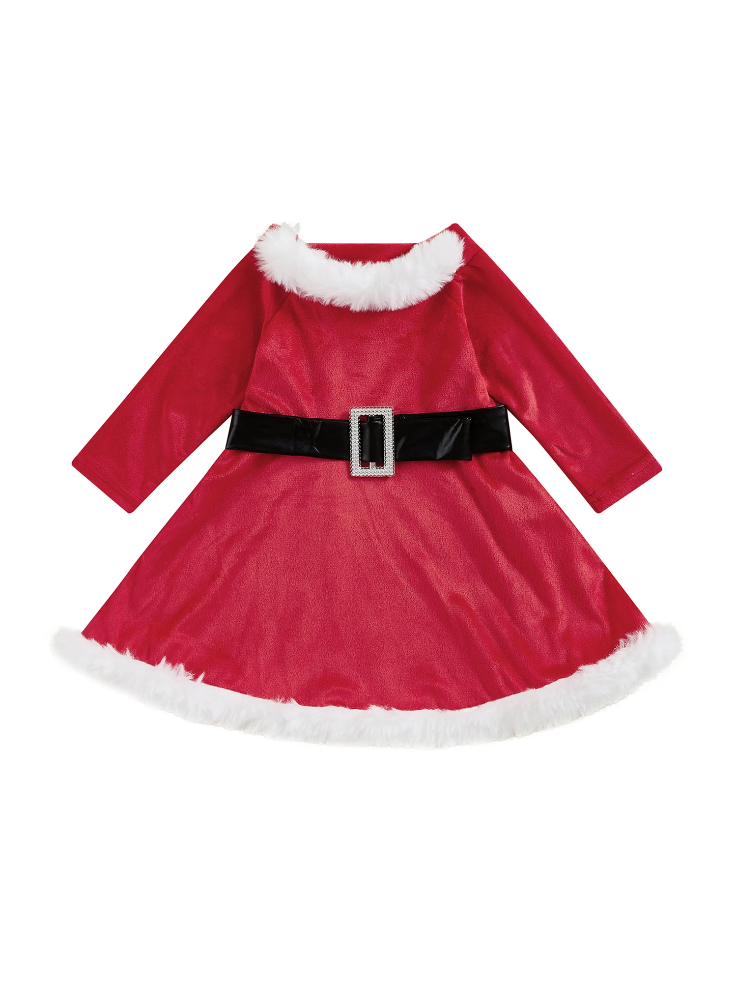 Toddelr Baby Girl Christmas Outfit Long Sleeve A-Line Party Dress with Waist Belt Xmas Clothes
Toddelr Baby Girl Christmas Outfit Long Sleeve A-Line Party Dress with Waist Belt Xmas Clothes