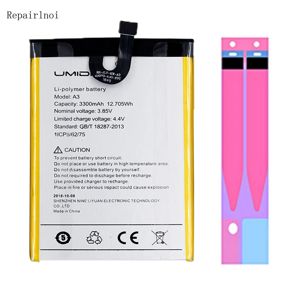 Mobile Phone Battery For Umi UMIDIGI A3 A3 Pro Battery 3300mAh Long Standby Time High Quality Battery
Mobile Phone Battery For Umi UMIDIGI A3 A3 Pro Battery 3300mAh Long Standby Time High Quality Battery