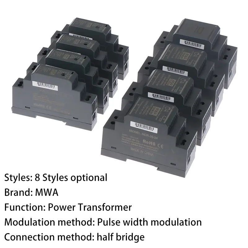 Ультратонкие рельсовые Импульсные блоки питания DC HDR-15W/30W-5V/12V/15V/24V полумостовой трансформатор питания
Ультратонкие рельсовые Импульсные блоки питания DC HDR-15W/30W-5V/12V/15V/24V полумостовой трансформатор питания