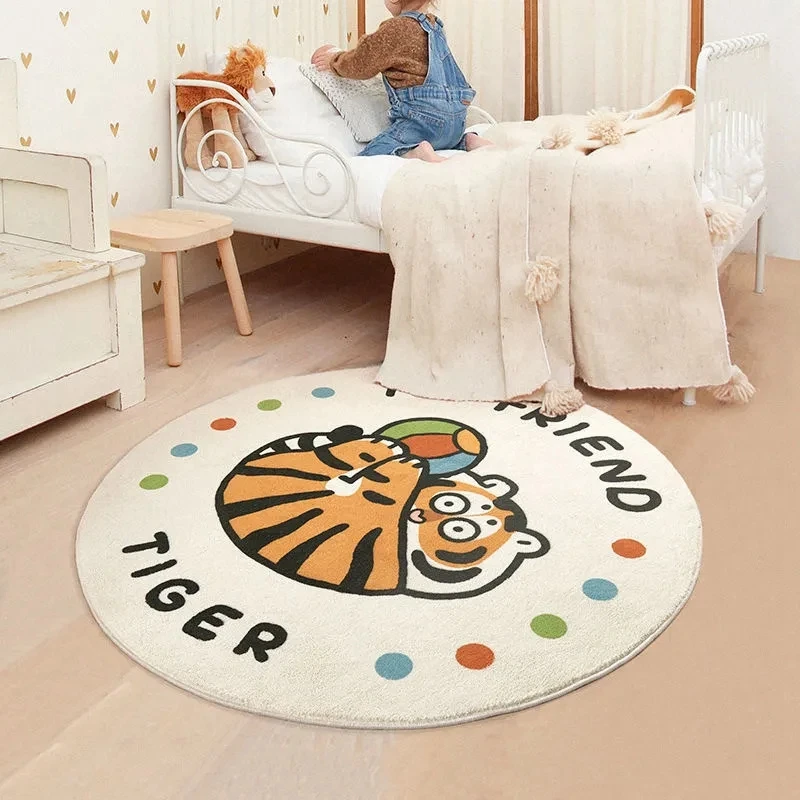 Cartoon Tiger Plush Rug Round Carpet Soft Non-slip Bedside Rugs Floor Mat for Living Room Decor 2022 New Year Tiger Mat
Cartoon Tiger Plush Rug Round Carpet Soft Non-slip Bedside Rugs Floor Mat for Living Room Decor 2022 New Year Tiger Mat