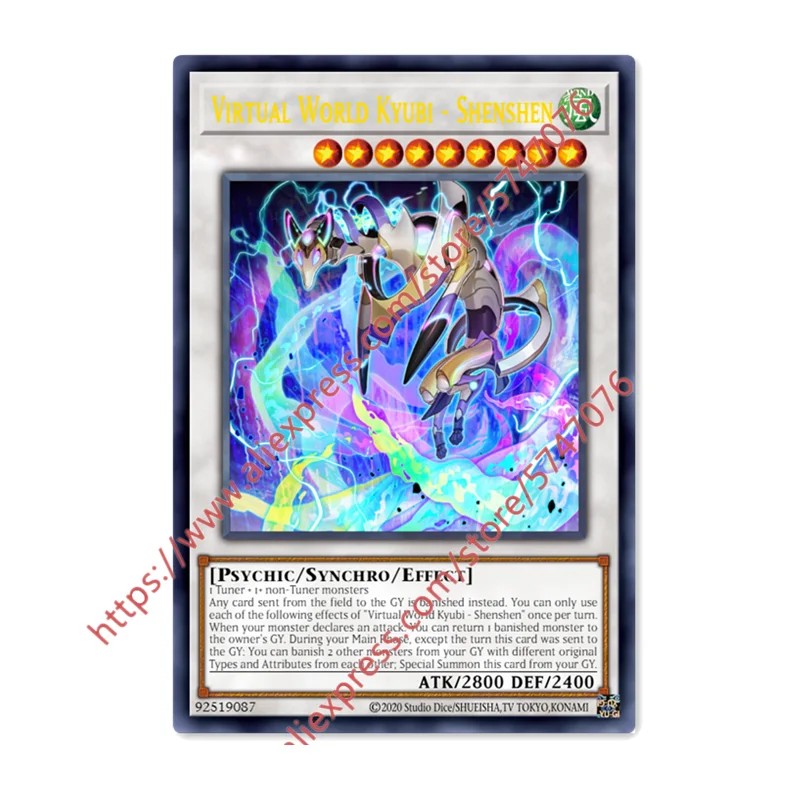 Yu Gi Oh Virtual World Kyubi - Shenshen SR Japanese English DIY Toys Hobbies Hobby Collectibles Game Collection Anime Cards
Yu Gi Oh Virtual World Kyubi - Shenshen SR Japanese English DIY Toys Hobbies Hobby Collectibles Game Collection Anime Cards