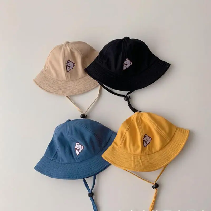 2022 Summer New Baby Bucket Hat Cartoon Cute Bear Embroidery Sun Hats Soft Cotton Outdoor Children Fisherman Panama Cap
2022 Summer New Baby Bucket Hat Cartoon Cute Bear Embroidery Sun Hats Soft Cotton Outdoor Children Fisherman Panama Cap