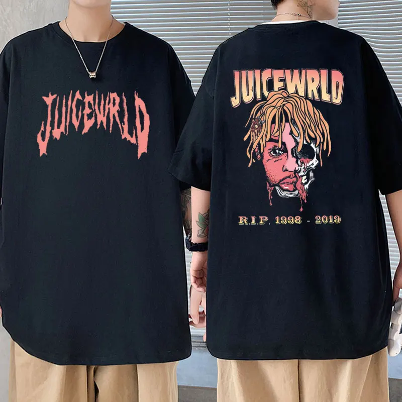 

Rapper Juice Wrld Art Aesthetic Graphic T Shirts Men's Hip Hop Fashion Short Sleeve Tees Men Women Brand Trend Harajuku T-shirts