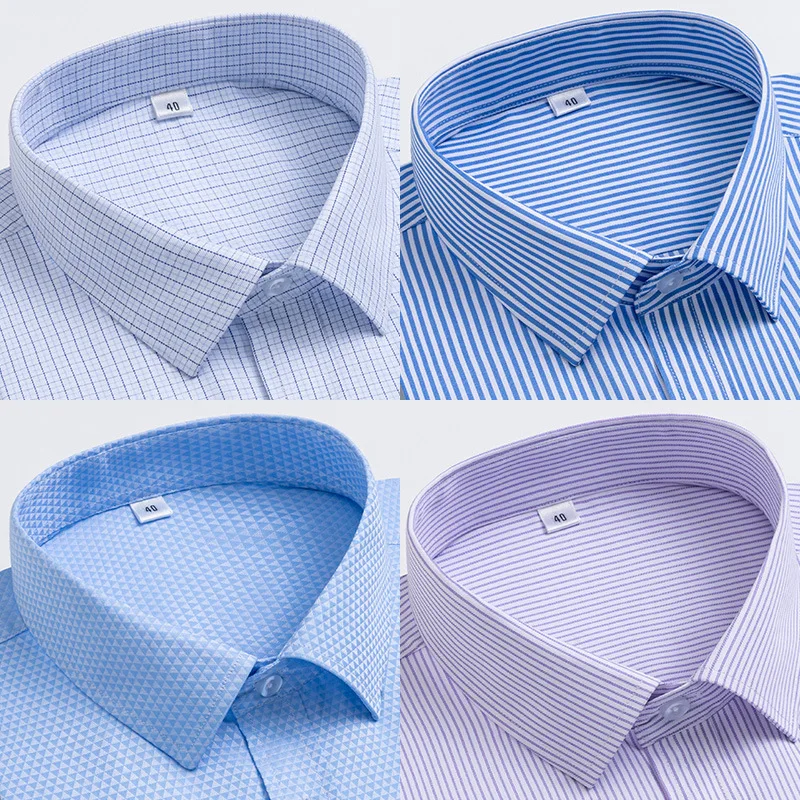 Shirt Men's Long-sleeved Striped Plaid Men's Clothing Can Be Embroidered Loose Loose Version of Non-iron Mens Shirt Men Clothing
Shirt Men's Long-sleeved Striped Plaid Men's Clothing Can Be Embroidered Loose Loose Version of Non-iron Mens Shirt Men Clothing