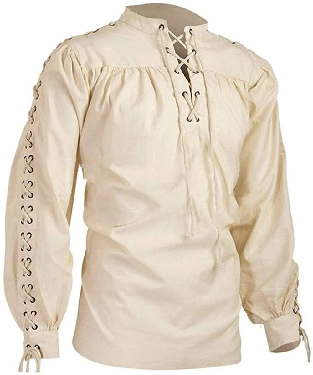 Medieval Knight Warrior Costume Green Tunic Norman Knight Weave Viking Saxon Men's Top S-5XL Shirts for Men 
Medieval Knight Warrior Costume Green Tunic Norman Knight Weave Viking Saxon Men's Top S-5XL Shirts for Men