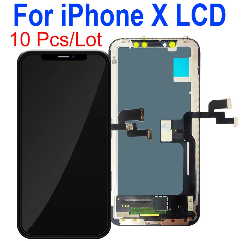 10 Pcs/Lot Display With 3D Touch Screens Digitizer Assembly For iPhone X LCD Replacement
10 Pcs/Lot Display With 3D Touch Screens Digitizer Assembly For iPhone X LCD Replacement