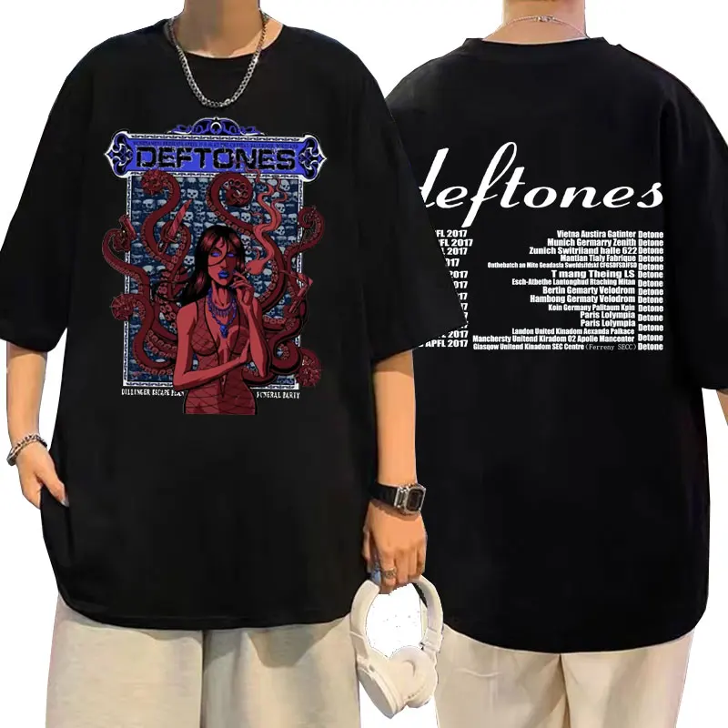 Deftones Around The Fur Print Tshirt Men Women Fashion Pure Cotton Rock Harajuku Oversized T-shirts Man Punk Gothic Short Sleeve
Deftones Around The Fur Print Tshirt Men Women Fashion Pure Cotton Rock Harajuku Oversized T-shirts Man Punk Gothic Short Sleeve