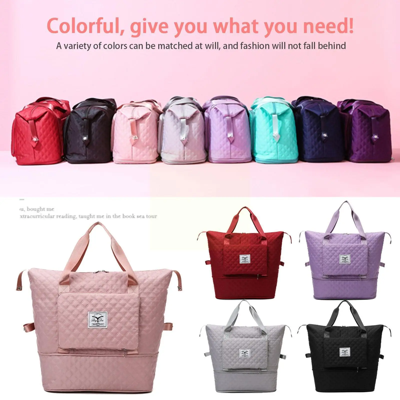 Large Capacity Folding Travel Bags Luggage Tote Handbag Travel Duffle Bag Waterproof Shoulder Bag Yoga Storage For Wome O2N7
Large Capacity Folding Travel Bags Luggage Tote Handbag Travel Duffle Bag Waterproof Shoulder Bag Yoga Storage For Wome O2N7