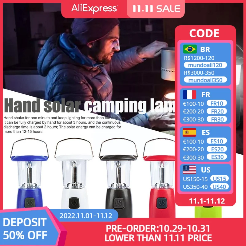 Светодиодная лампа с ручным управлением на солнечной батарее, портативный многофункциональный светильник ильник для отдыха на открытом во...
Светодиодная лампа с ручным управлением на солнечной батарее, портативный многофункциональный светильник ильник для отдыха на открытом во...