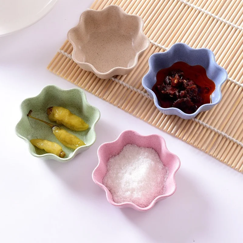 Wheat Straw Dipping Dishes Plum /heart Shape Blossom Trinket Plate Sauce Dish Bowls Sauce Dish Condiment
Wheat Straw Dipping Dishes Plum /heart Shape Blossom Trinket Plate Sauce Dish Bowls Sauce Dish Condiment