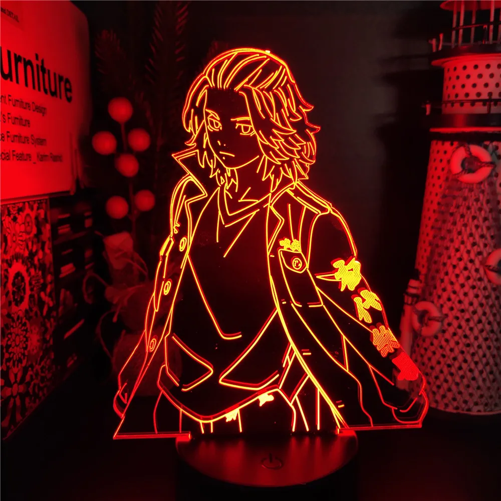 Mikey Tokyo Manji Anime 3D Night Light Home Decoration Lampara LED Lampe Manga Figure Room Decor Lights Luminaria Neon Lights
Mikey Tokyo Manji Anime 3D Night Light Home Decoration Lampara LED Lampe Manga Figure Room Decor Lights Luminaria Neon Lights