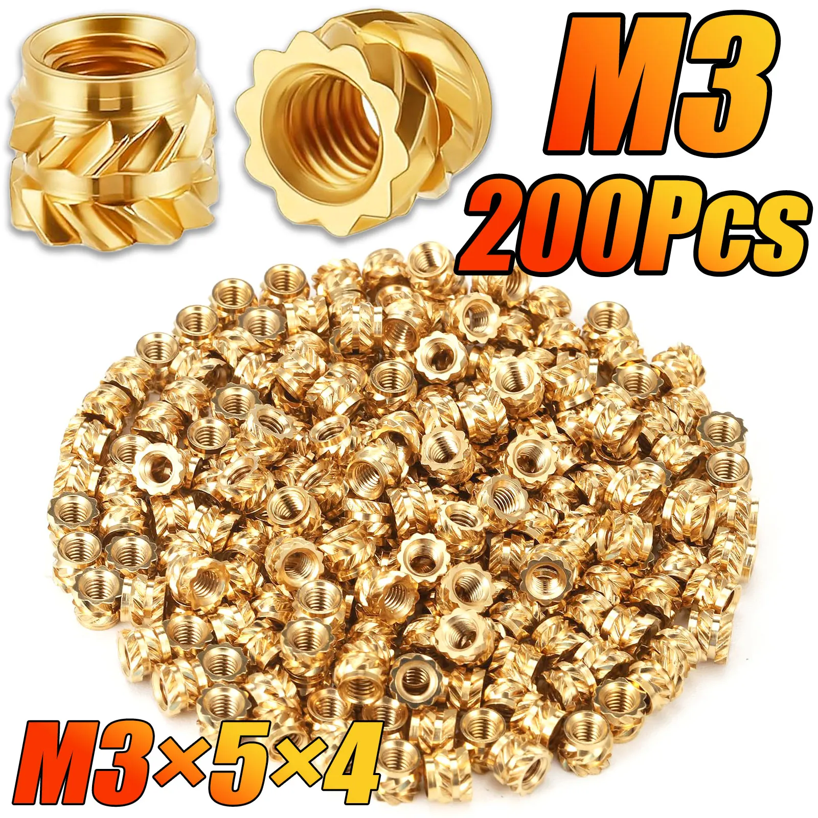 Термоусадочные резьбовые вставки M3 из латуни 200 шт
Термоусадочные резьбовые вставки M3 из латуни 200 шт