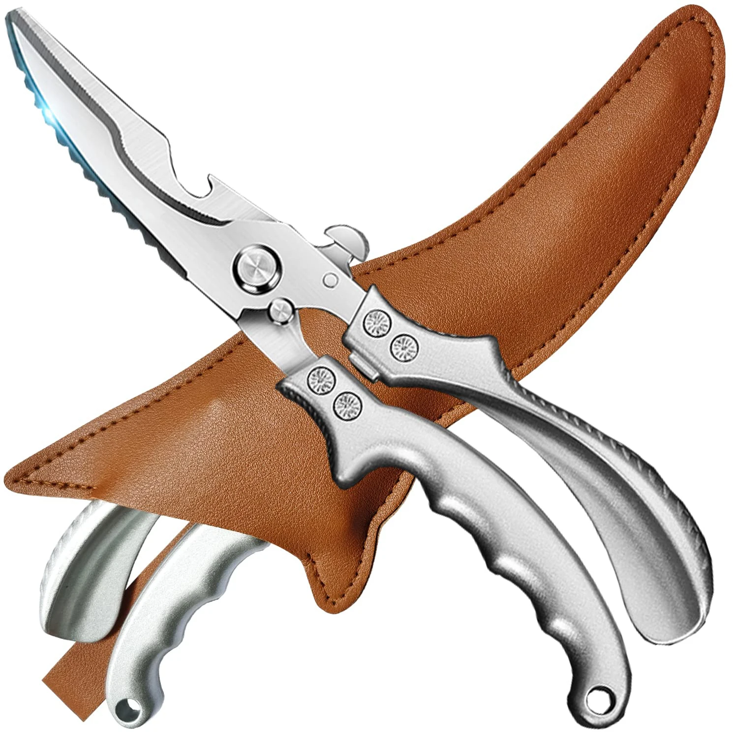 5cR15 Stainless Steel Kitchen Scissors Chicken Bone Kitchen Shears Fish Cutter Fish Scissors Scale Clean Cook Scissors Knife
5cR15 Stainless Steel Kitchen Scissors Chicken Bone Kitchen Shears Fish Cutter Fish Scissors Scale Clean Cook Scissors Knife