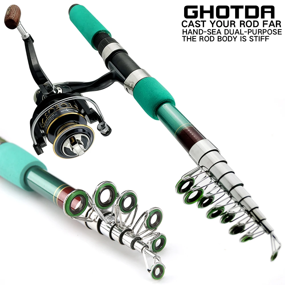 Компактная портативная карбоновая удочка Ghotda 1,8-3,6 м, метательная Удочка со складной металлической складной качающейся рыболовной катушкой
Компактная портативная карбоновая удочка Ghotda 1,8-3,6 м, метательная Удочка со складной металлической складной качающейся рыболовной катушкой