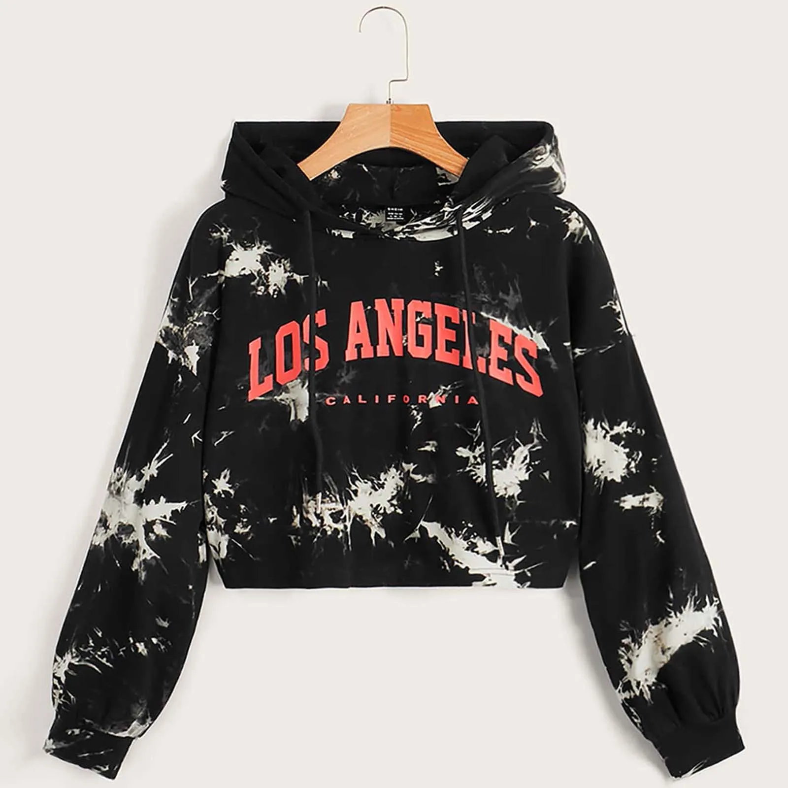 Graphic Tie Dye Short Hoodies Women Letter Drawstring Harajuku Hoodie Long Sleeve Vintage Pullover Sweatshirt for Halloween
Graphic Tie Dye Short Hoodies Women Letter Drawstring Harajuku Hoodie Long Sleeve Vintage Pullover Sweatshirt for Halloween