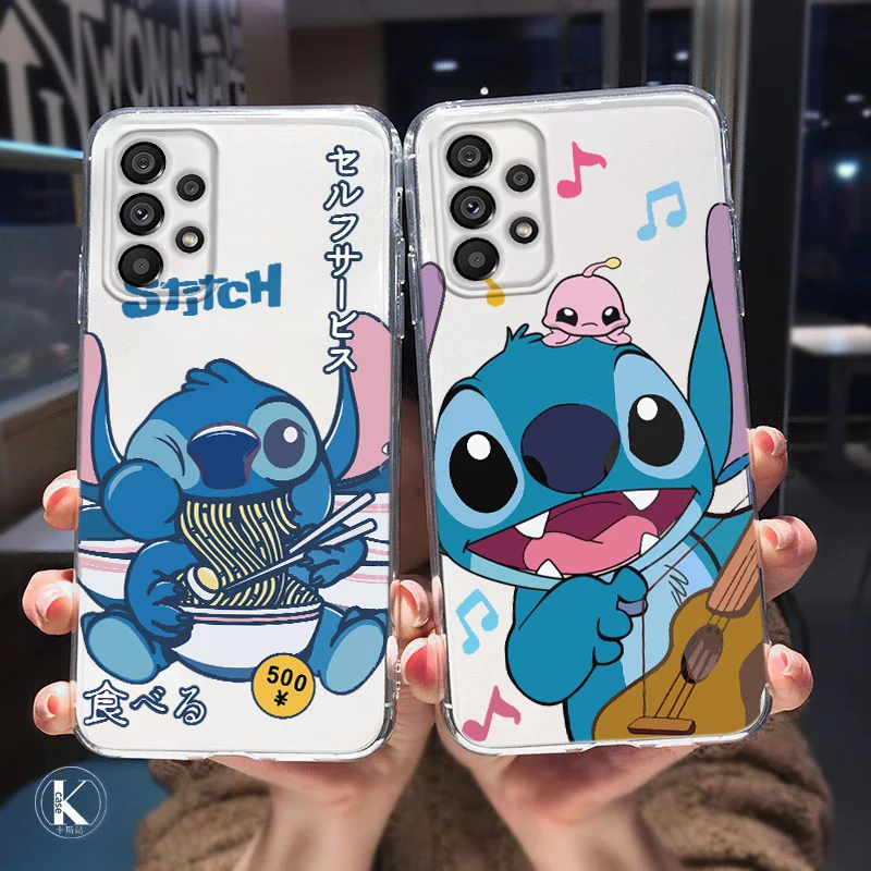 Disney Stitch Clear Phone Case For Samsung A32 A52 A52S A72 A02 A22 A03 A02S A03S A13 A53 A73 A23 Transparent luxury Silicone
Disney Stitch Clear Phone Case For Samsung A32 A52 A52S A72 A02 A22 A03 A02S A03S A13 A53 A73 A23 Transparent luxury Silicone