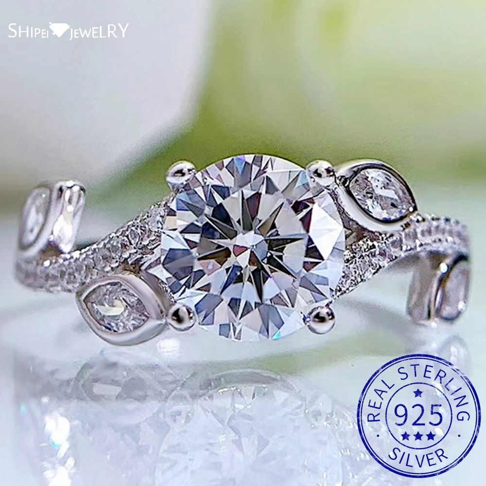 Shipei 100% 925 Sterling Silver 7MM Round Created Moissanite Gemstone Romantic Ring For Women Gifts Fine Jewelry Ring Size 5-9
Shipei 100% 925 Sterling Silver 7MM Round Created Moissanite Gemstone Romantic Ring For Women Gifts Fine Jewelry Ring Size 5-9