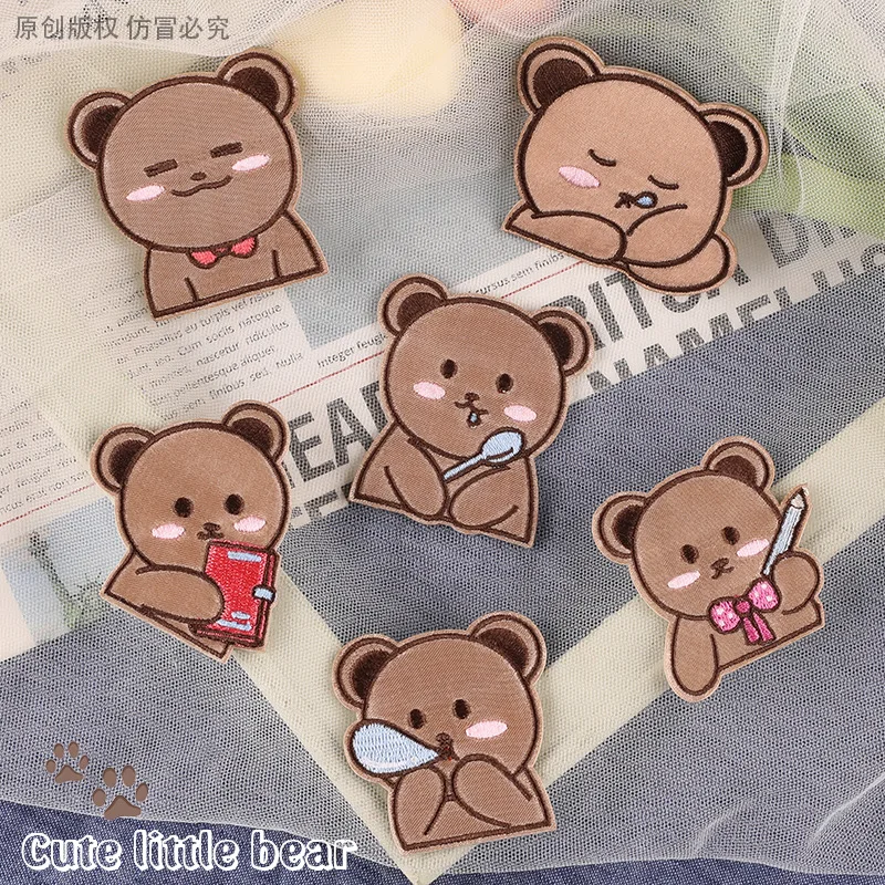 5pcs Cute Bear Embroidered Cloth Patch Stickers Decorative Stickers Cartoon Kids Clothes Bag Iron On Bears Patches Diy Badges
5pcs Cute Bear Embroidered Cloth Patch Stickers Decorative Stickers Cartoon Kids Clothes Bag Iron On Bears Patches Diy Badges