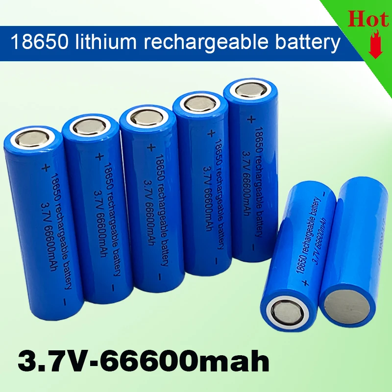 Original 18650 Battery 66600mah 3.7 V 18650 Lithium Rechargeable Battery For Flashlight Batteries Toy/electrical Charging
Original 18650 Battery 66600mah 3.7 V 18650 Lithium Rechargeable Battery For Flashlight Batteries Toy/electrical Charging