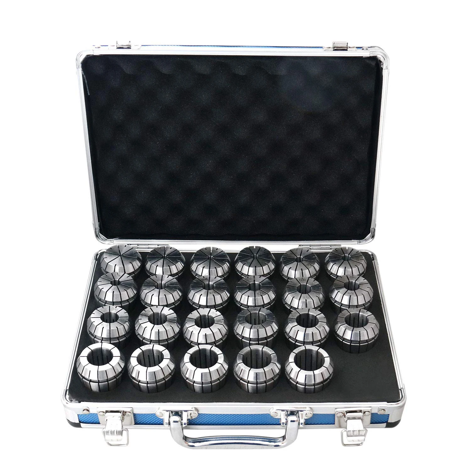 Industrial Tools 23 Pc Er40 Collet Set, Size from 1/8'' to 1'' in Fitted Strong Box, 0223-0935 Metal Wall Plate 
Industrial Tools 23 Pc Er40 Collet Set, Size from 1/8'' to 1'' in Fitted Strong Box, 0223-0935 Metal Wall Plate
