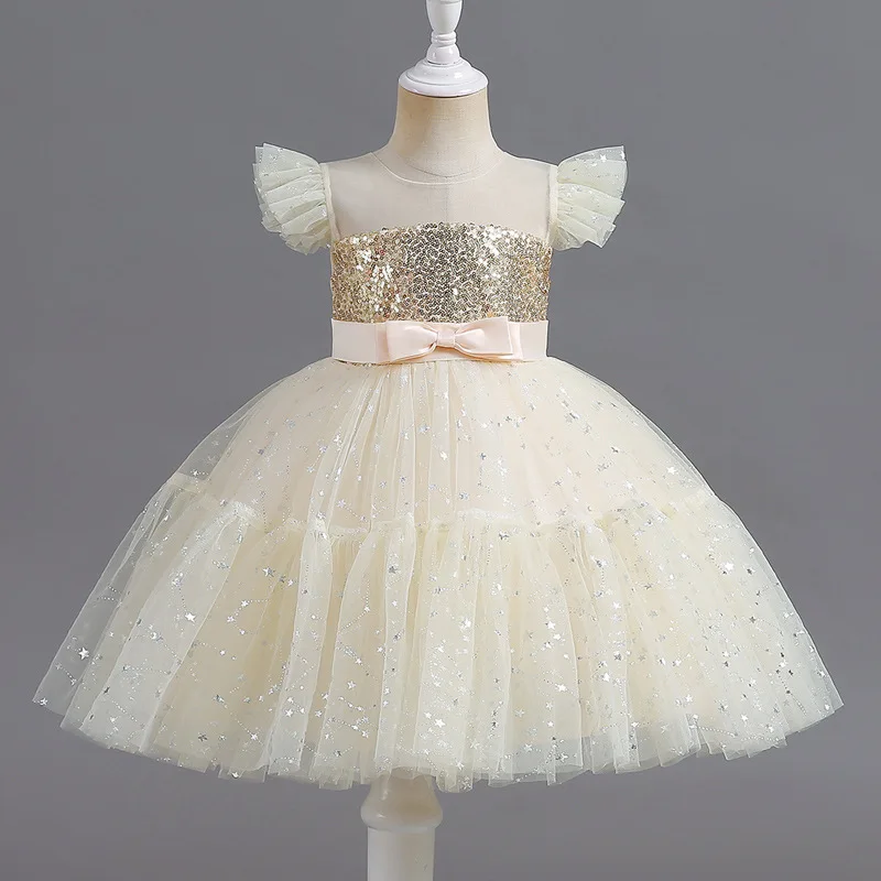 Baby Dresses 2023 New Elegant Dresses For Kid Girls Evening Flower Girl Dress Christmas Costumes Mesh Bow Banquet Dress 2-8 Year
Baby Dresses 2023 New Elegant Dresses For Kid Girls Evening Flower Girl Dress Christmas Costumes Mesh Bow Banquet Dress 2-8 Year