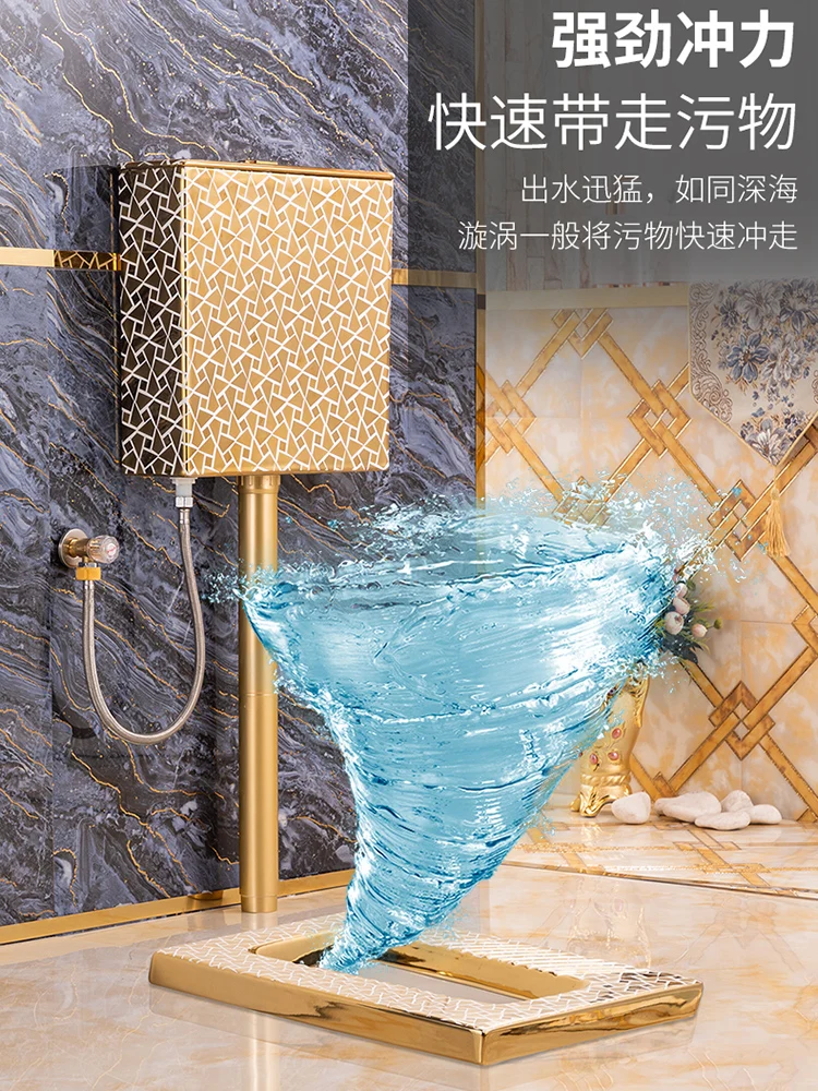 Squat toilet squat flush tank suit ceramic squat toilet urinal deodorizing and blocking prevention
Squat toilet squat flush tank suit ceramic squat toilet urinal deodorizing and blocking prevention