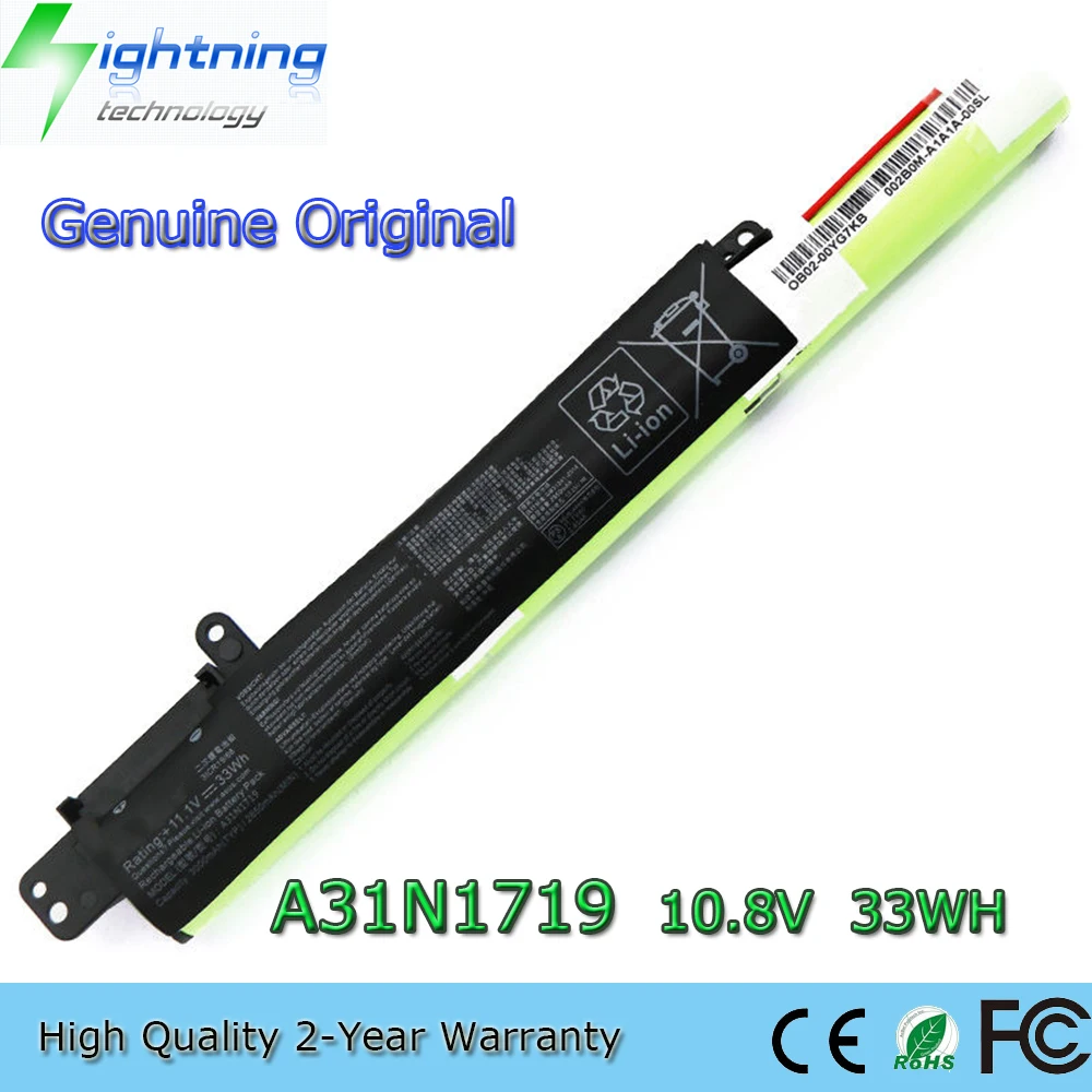 New Genuine Original A31N1719 10.8V 33Wh Laptop Battery for ASUS R507UF X407UA X407UB X407UF X507MA A407U
New Genuine Original A31N1719 10.8V 33Wh Laptop Battery for ASUS R507UF X407UA X407UB X407UF X507MA A407U