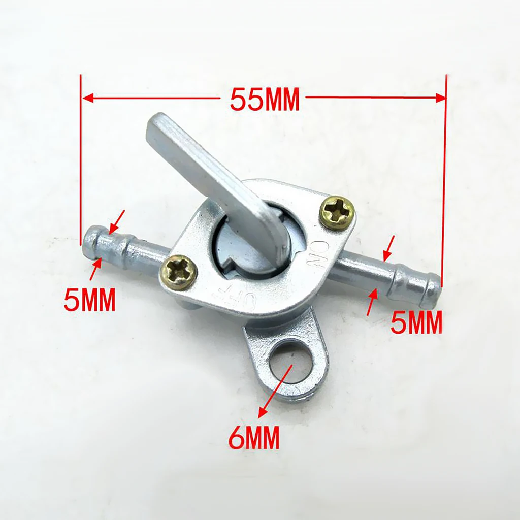 Universal 5mm Motorcycle Gas Fuel Tank Switch Petrol Tap Petcock Switch For 90/110/120/125/140cc ATV Quad Dirt Pit Bike Scooter
Universal 5mm Motorcycle Gas Fuel Tank Switch Petrol Tap Petcock Switch For 90/110/120/125/140cc ATV Quad Dirt Pit Bike Scooter