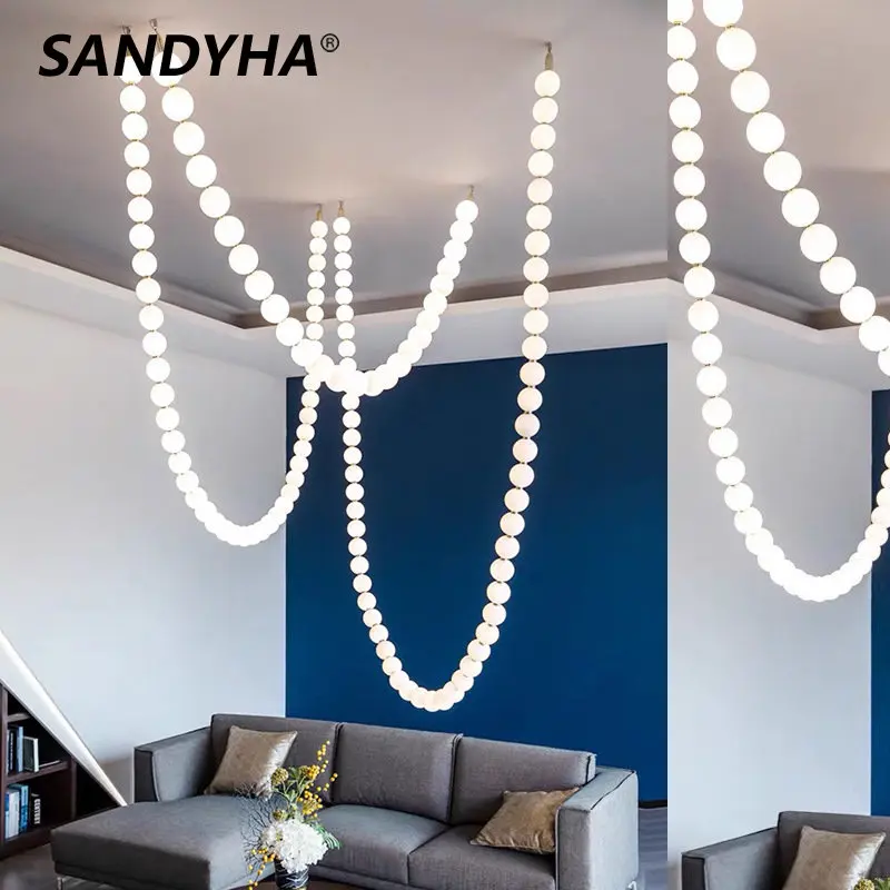 Modern Luxury Led Necklace Chandelier Designer Restaurant Custom Minimalist Bar Staircase Bedroom Living Room Hanging Lighting
Modern Luxury Led Necklace Chandelier Designer Restaurant Custom Minimalist Bar Staircase Bedroom Living Room Hanging Lighting