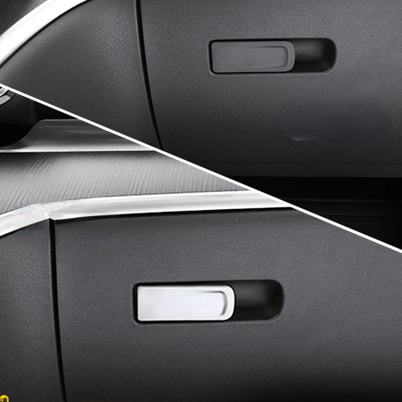 For Mercedes Benz C Class W206 2022-2023 Stainless steel Silver Car co-pilot glove box Cover Trim Stickers Car Accessories
For Mercedes Benz C Class W206 2022-2023 Stainless steel Silver Car co-pilot glove box Cover Trim Stickers Car Accessories