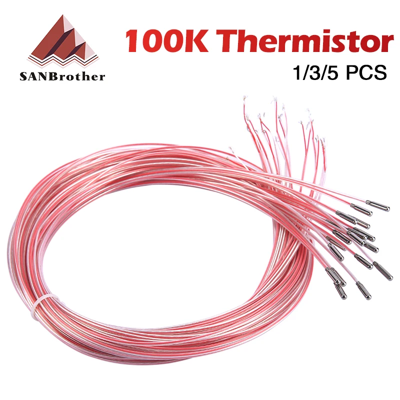 3D Printer NTC 100K Thermistor 3*15mm Steel Head Temperature Cable 1.4Meter long Accessories 3D Printer Parts
3D Printer NTC 100K Thermistor 3*15mm Steel Head Temperature Cable 1.4Meter long Accessories 3D Printer Parts