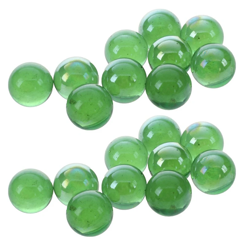 20 Pcs Marbles 16Mm Glass Marbles Knicker Glass Balls Decoration Color Nuggets Toy Green
20 Pcs Marbles 16Mm Glass Marbles Knicker Glass Balls Decoration Color Nuggets Toy Green