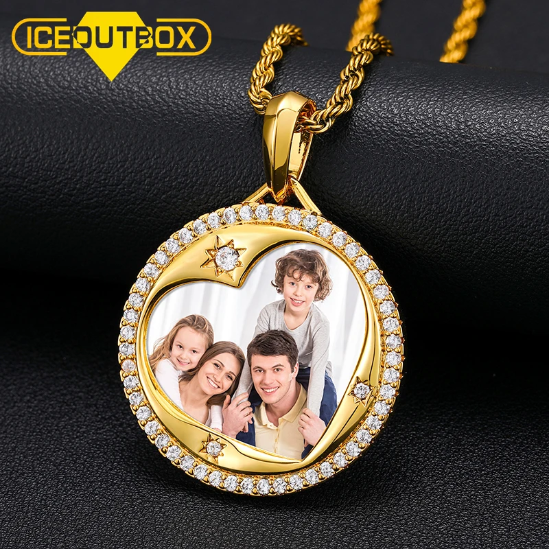 New Round Heart Custom Picture Pendant Necklace Iced Out Hip Hop Custom Material CZ Moissanite Fashion Unique Memory Jewelry
New Round Heart Custom Picture Pendant Necklace Iced Out Hip Hop Custom Material CZ Moissanite Fashion Unique Memory Jewelry