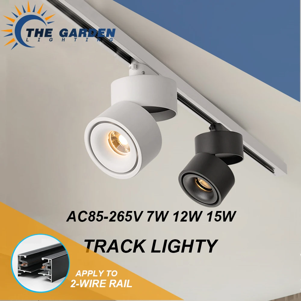 AC85-265V 7W 12W 15W Track Fixture COB Rail Spotlight LED Track Light Black/White Track Light LED Shop Light Kitchen Lighting
AC85-265V 7W 12W 15W Track Fixture COB Rail Spotlight LED Track Light Black/White Track Light LED Shop Light Kitchen Lighting