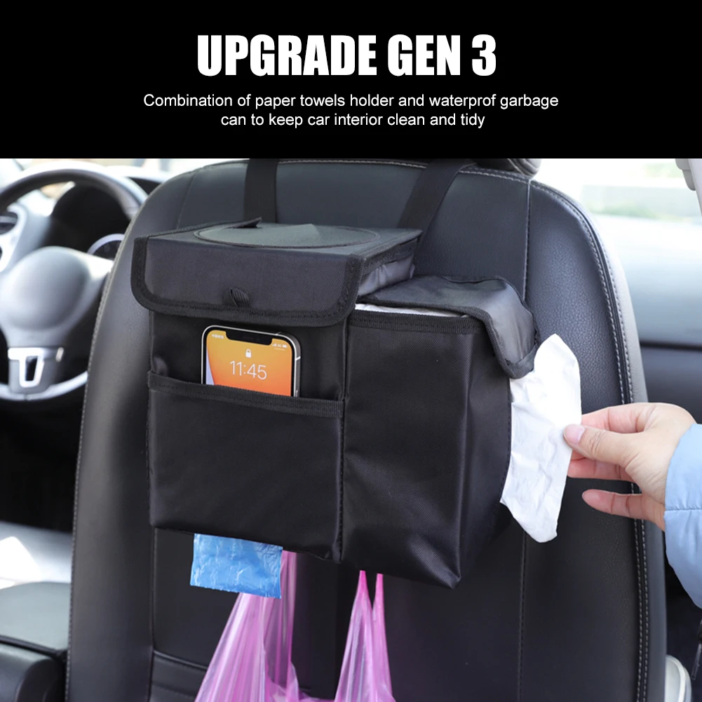 Waterproof Car Trash Can Bin Auto Car Accessories Organizer Garbage Dump For Trash Can Cars Storage Pockets Closeable Portable
Waterproof Car Trash Can Bin Auto Car Accessories Organizer Garbage Dump For Trash Can Cars Storage Pockets Closeable Portable