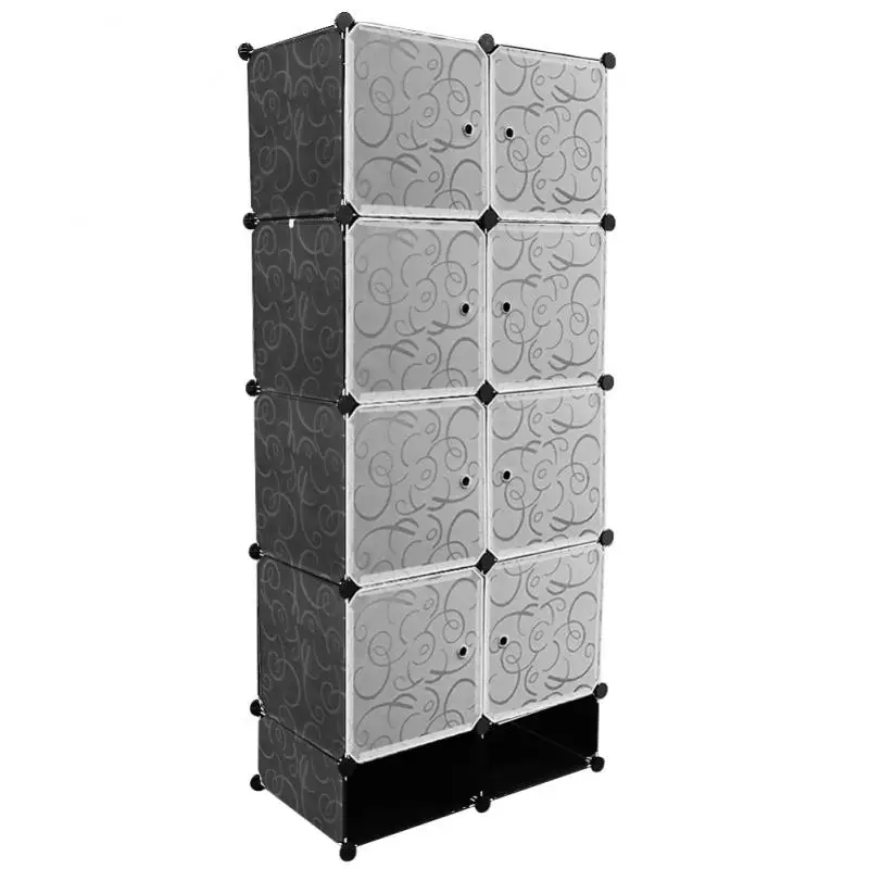 167 * 76 * 37cm 5 Layers 2 Rows Plastic Combined Wardrobe And Shoe Cabinet (1 Clothes Rail And 2 Shoe Cabinets)
167 * 76 * 37cm 5 Layers 2 Rows Plastic Combined Wardrobe And Shoe Cabinet (1 Clothes Rail And 2 Shoe Cabinets)