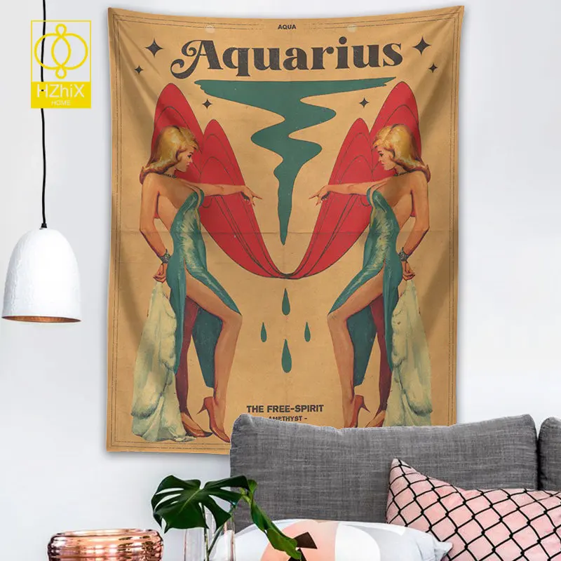 12 Constellation Tapestry Tarot Bedroom Wall Hanging Sexy Woman Pattern Cloth Fabric Background Sun Starry Dorm Decor Tapestries
12 Constellation Tapestry Tarot Bedroom Wall Hanging Sexy Woman Pattern Cloth Fabric Background Sun Starry Dorm Decor Tapestries