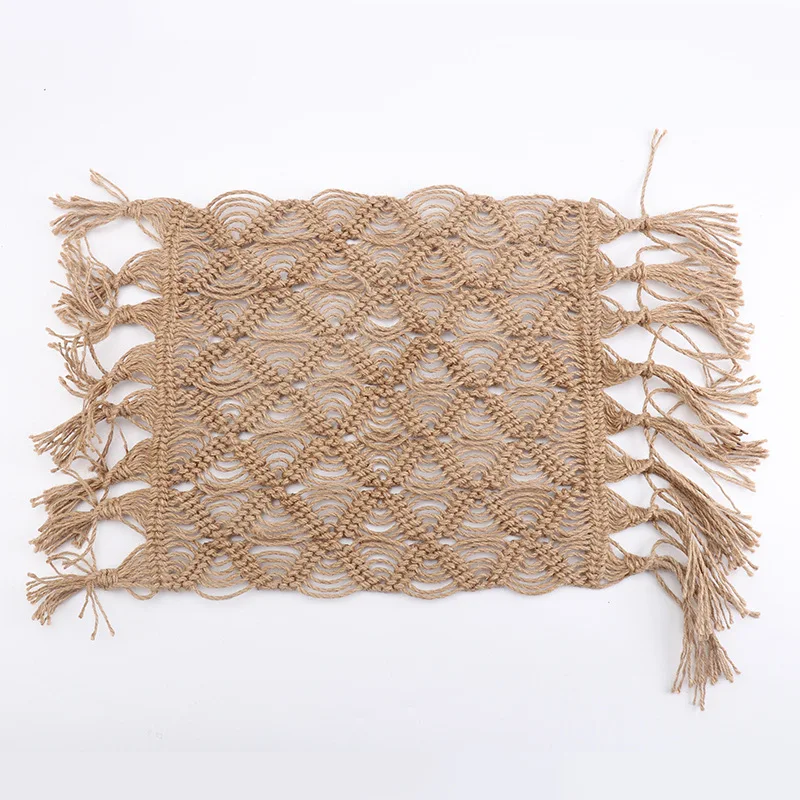 Fashion Elegant Hand-woven Heat Insulation Placemats Twine Woven Coasters Boho Style Kitchen Tool For Home Restaurant Teapot Mat
Fashion Elegant Hand-woven Heat Insulation Placemats Twine Woven Coasters Boho Style Kitchen Tool For Home Restaurant Teapot Mat