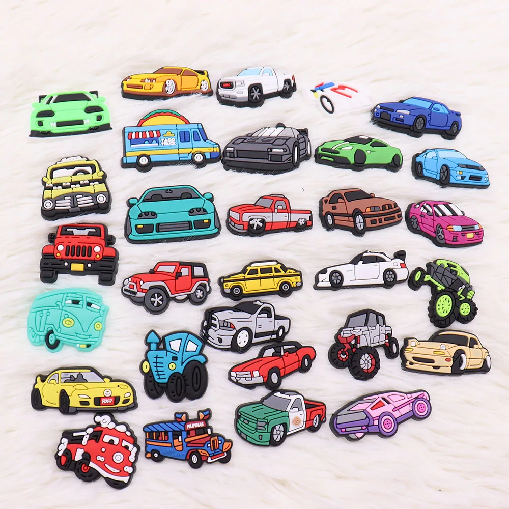 Mixed 50Pcs Truck Car Vehicle Cartoon Cycle Off Road Racing PVC Shoe Charms Decoration Fit Wristbands Croc Jibz Boys Best Gift
Mixed 50Pcs Truck Car Vehicle Cartoon Cycle Off Road Racing PVC Shoe Charms Decoration Fit Wristbands Croc Jibz Boys Best Gift