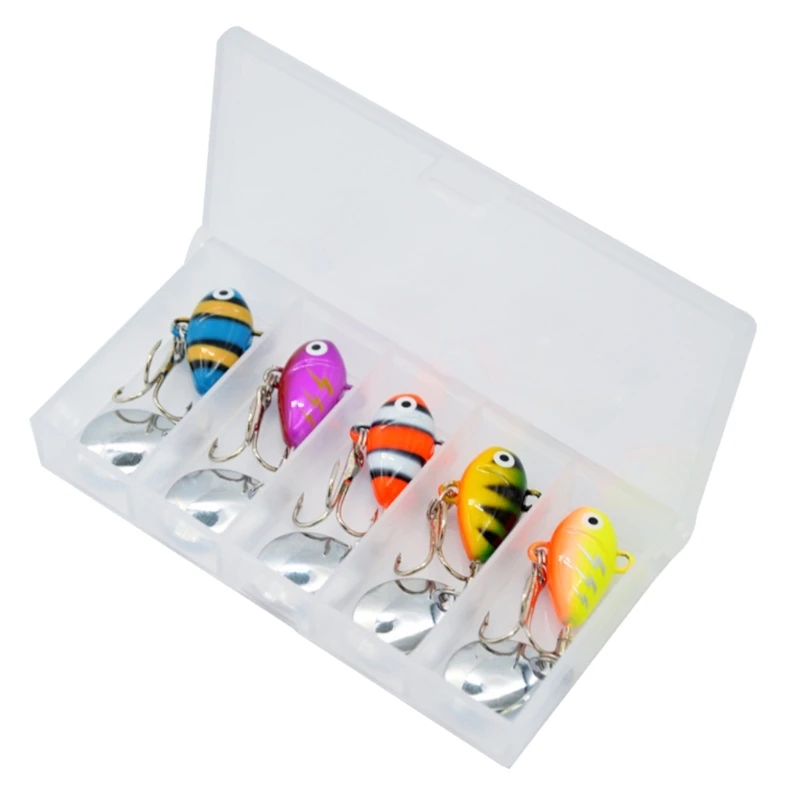 Pack of 5 Fishing Lures for Bass Trout Salmon Catfishes Fishing Baits with Hook
Pack of 5 Fishing Lures for Bass Trout Salmon Catfishes Fishing Baits with Hook