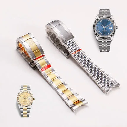 20mm Watch Accessories Band FOR Rolex Daytona SUB Silver Gold Double Safety Buckle Bracelet Solid Stainless Steel Strap 20MM
20mm Watch Accessories Band FOR Rolex Daytona SUB Silver Gold Double Safety Buckle Bracelet Solid Stainless Steel Strap 20MM